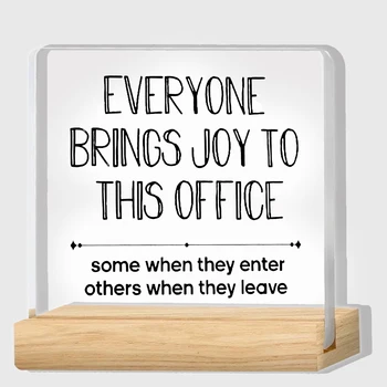 Sarcastic Office Acrylic Sign 1