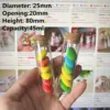 40/80 Pcs/lot Flat-bottomed Wedding Glass Bottle Glass Jars dragée Test Tube Empty Container DIY Crafts Marriage Bottle Gift 2