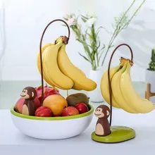 Monkey Shape Banana Hanger Fruit Maintenance Fresh Storage for Living Room Bananas Hook Stand Banana Holder Home Decor joie