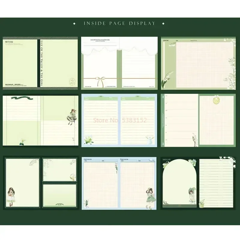 

Ученический Дневник для иллюстрации страниц, планер для раскрашивания с красивой девочкой, еженедельная Лилия