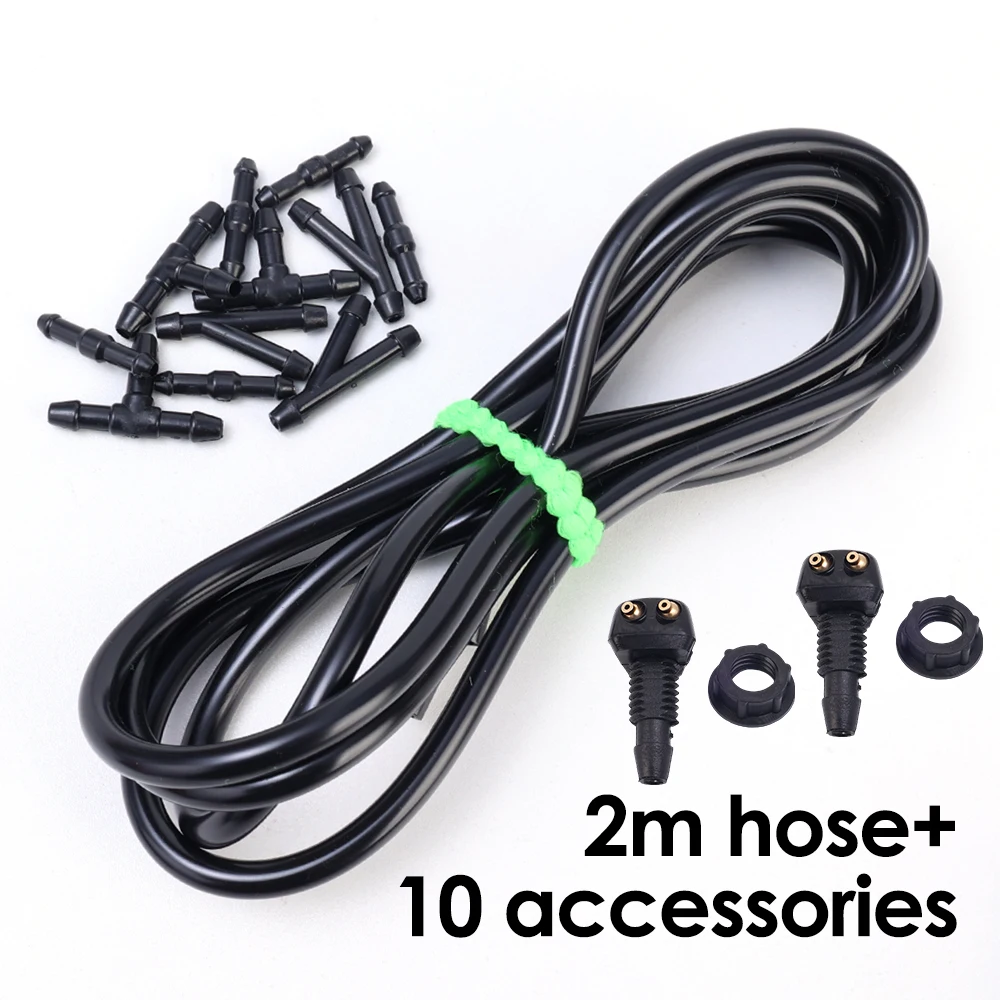 Universal Car Wiper Wash Hose Set Car Wiper Washer Nozzle Windshield Washers Connector Pipe T/Y/I 3 Kinds of Plumbing Fittings