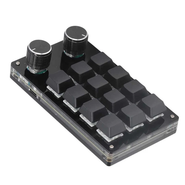 Teclado OSU, Pequeno Portátil 6 Teclas DIY Programável Teclado Mecânico  para Jogos para Música para Escritório