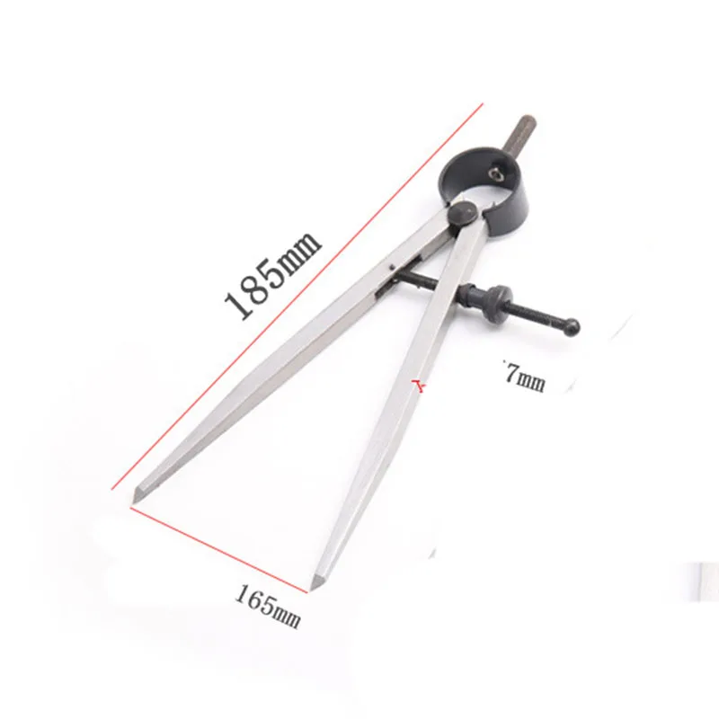 간격 나침반 조정 가능한 가죽 공예 회전 도구, 스크라이버 DIY 가장자리 크리저 스티치 바느질 가죽 금속 공예 마킹 도구