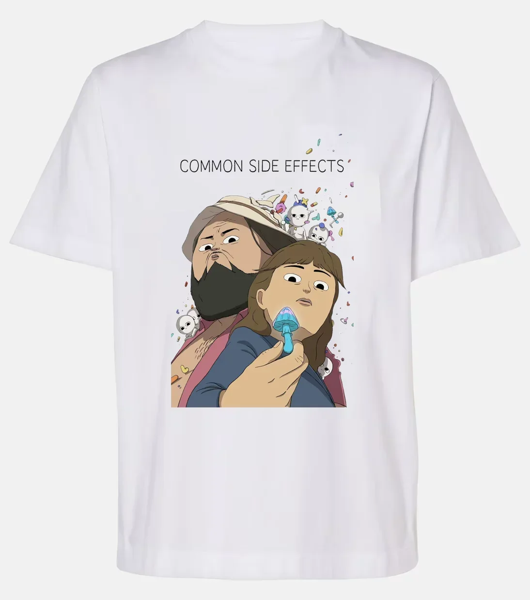American Hot Anime Common Side Effects Marshall Short-sleeved T-shirt Cotton Summer Printed Men Women T-shirt