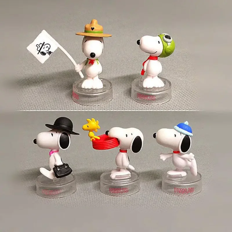 Snoopy Doll Ornament Kawaii Cartoon Student Desktop Figure Little White Dog Ornament Children Toys Gifts plush toy plush doll anime ornament