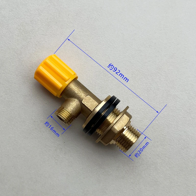 Concealed Water Tank Supply Angle Valve Switch 3/4 Copper Triangle Valve Ball Concealed Water Tank Variable Diameter Joint
