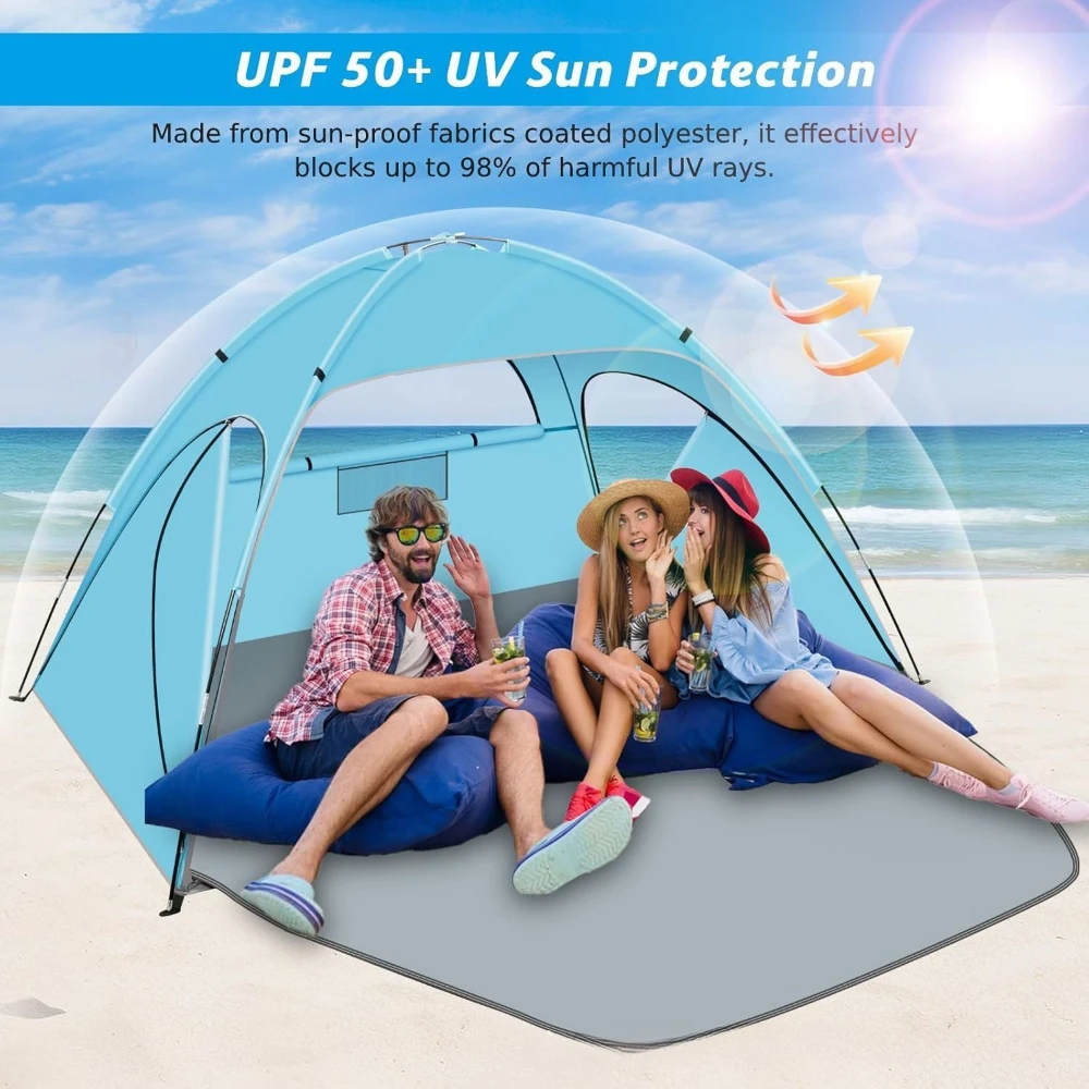 Portable Lightweight Seaside Beach Tent 3