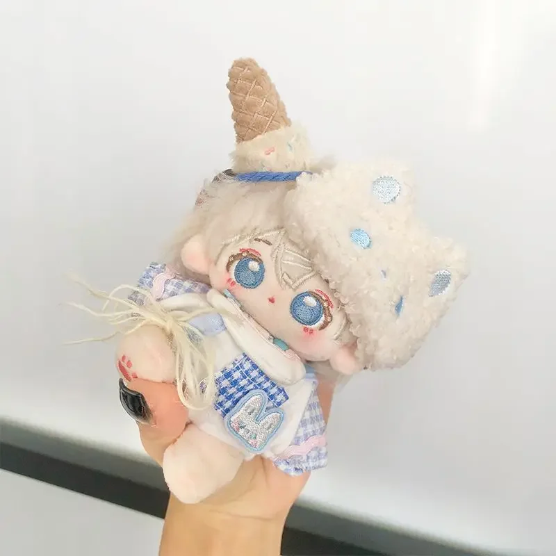Milk candy rabbit 10cm baby clothes cute cotton doll clothes pajamas with eye mask set 5