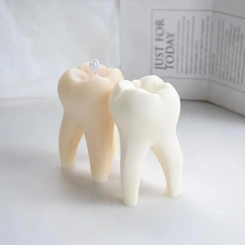 Creative Shape Handmade Large 3D Dental Silicone Candle Mold Simulation Teeth Aromatherapy Gypsum Resin Soap Baking Mould