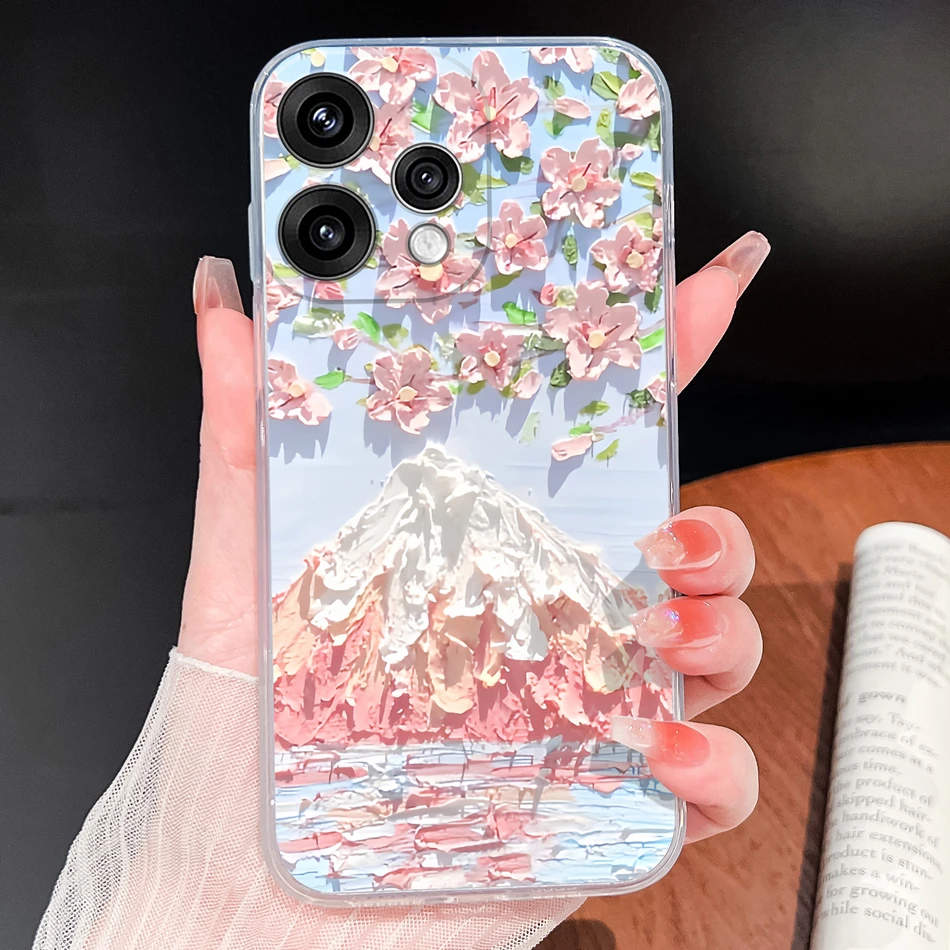 Butterfly Pattern Soft Slim TPU Transparent Silicone Phone Case