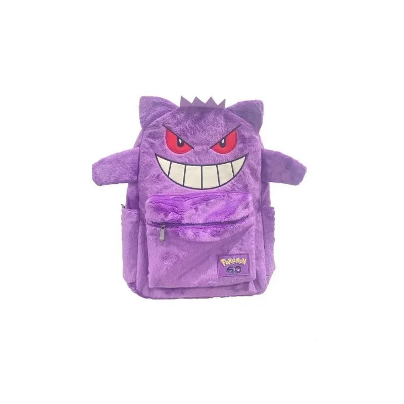 

Kawaii Pokemon Backpack Cute Japanese Style Plush Bag Gengar Jigglypuff Backpack Schoolbag Cosplay Props Fashion Kid Gifts