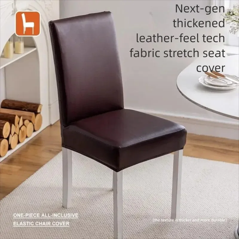 XGANGM 2/4/6 Pezzi Fodera per Sedia da Pranzo con Braccioli Elasticizzato Coprisedia Elegante con Schienale Velluto Poltroncina Fodera Soggiorno Copertura Sedia da Scrivania,Beige,2PCS