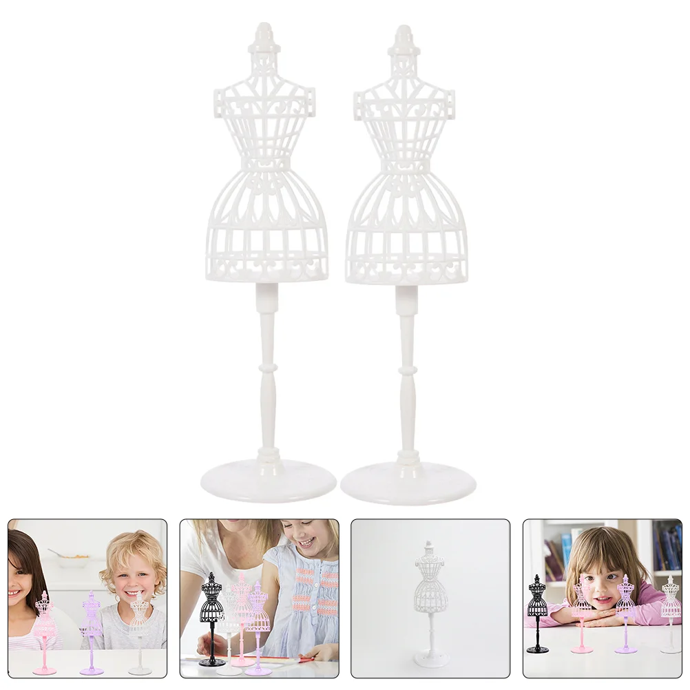 

8 Pcs Hanger Clothing Rack Clothes Hangers Dress Stand White Abs Half-length Mannequin Model