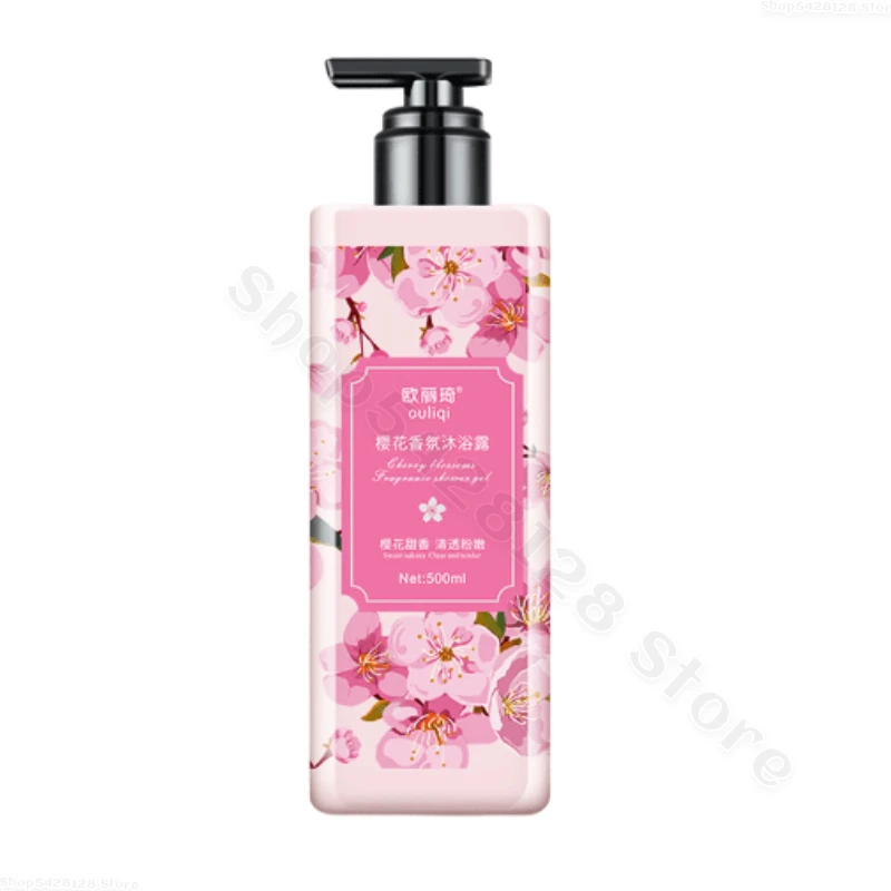 Sakura Whitening Body Wash Lasting Fragrance Remove Dirt and Oil Control Whitening Skin Care Moisturizing Body Wash 500ml