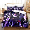 3D Print Anime Solo Leveling Bedding Set Duvet Cover Bed Set Quilt Cover Pillowcase Comforter king Queen Size Boys Adult Bedding 4