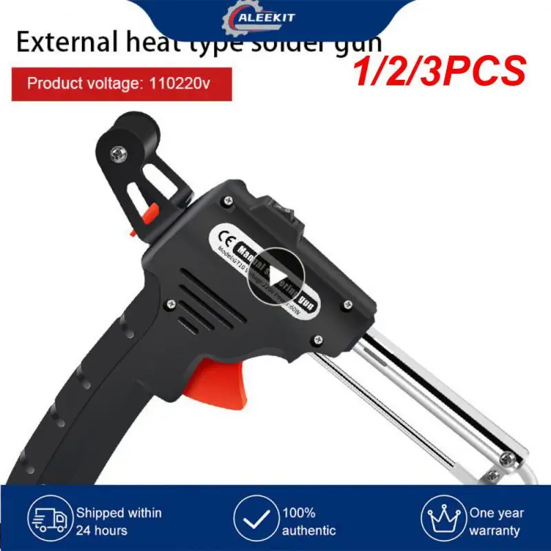 

1/2/3PCS 60W Soldering Iron Automatic Welding Send Tin Gun Desoldering Pump for Circuit Board Repair Soldering Tool