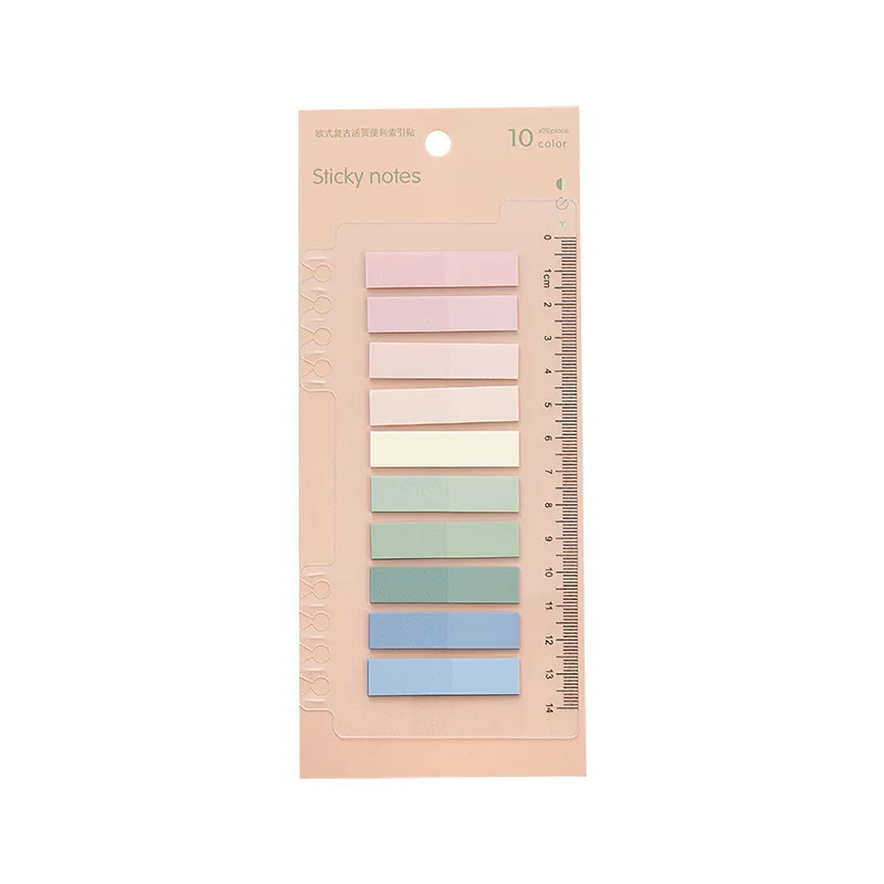 Kawaii autocollants 200 feuilles signets bloc-Notes mignon bloc-Notes Notes autocollantes Pack fournitures de bureau scolaire pochette esthétique papeterie
