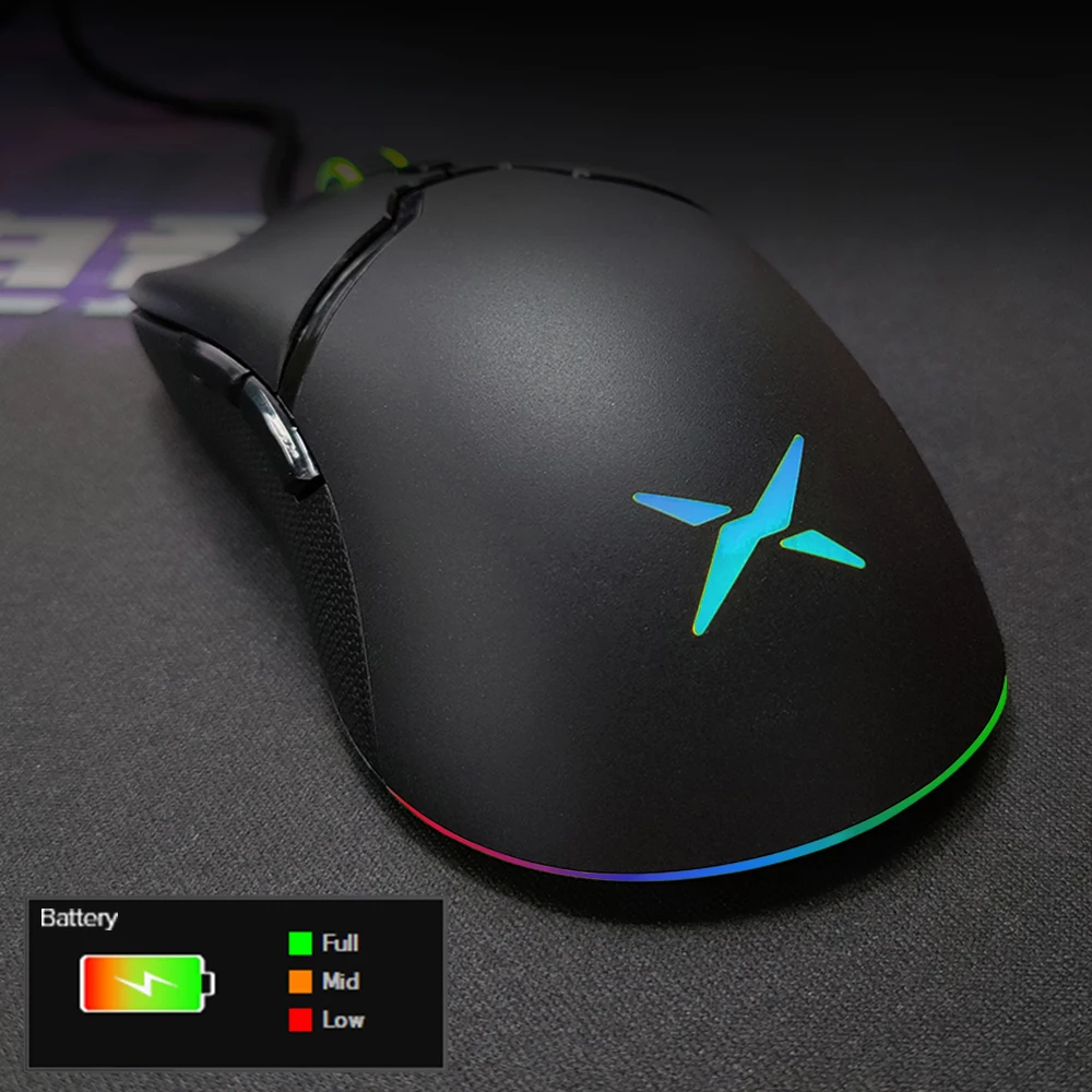 Delux M800 Pro Paw3370 Óptico Bluetooth sem Fio Gaming Mouse 19000 Dpi Programável Recarregável Ergonômico com Fio Ratos para pc - Imagem 6