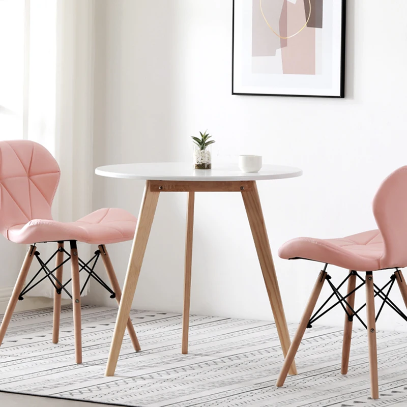 

Side Nordic Living Room Coffee Table Decoration Accessories Round Modern Bedroom Furniture Articulos Para El Hogar Bed Table