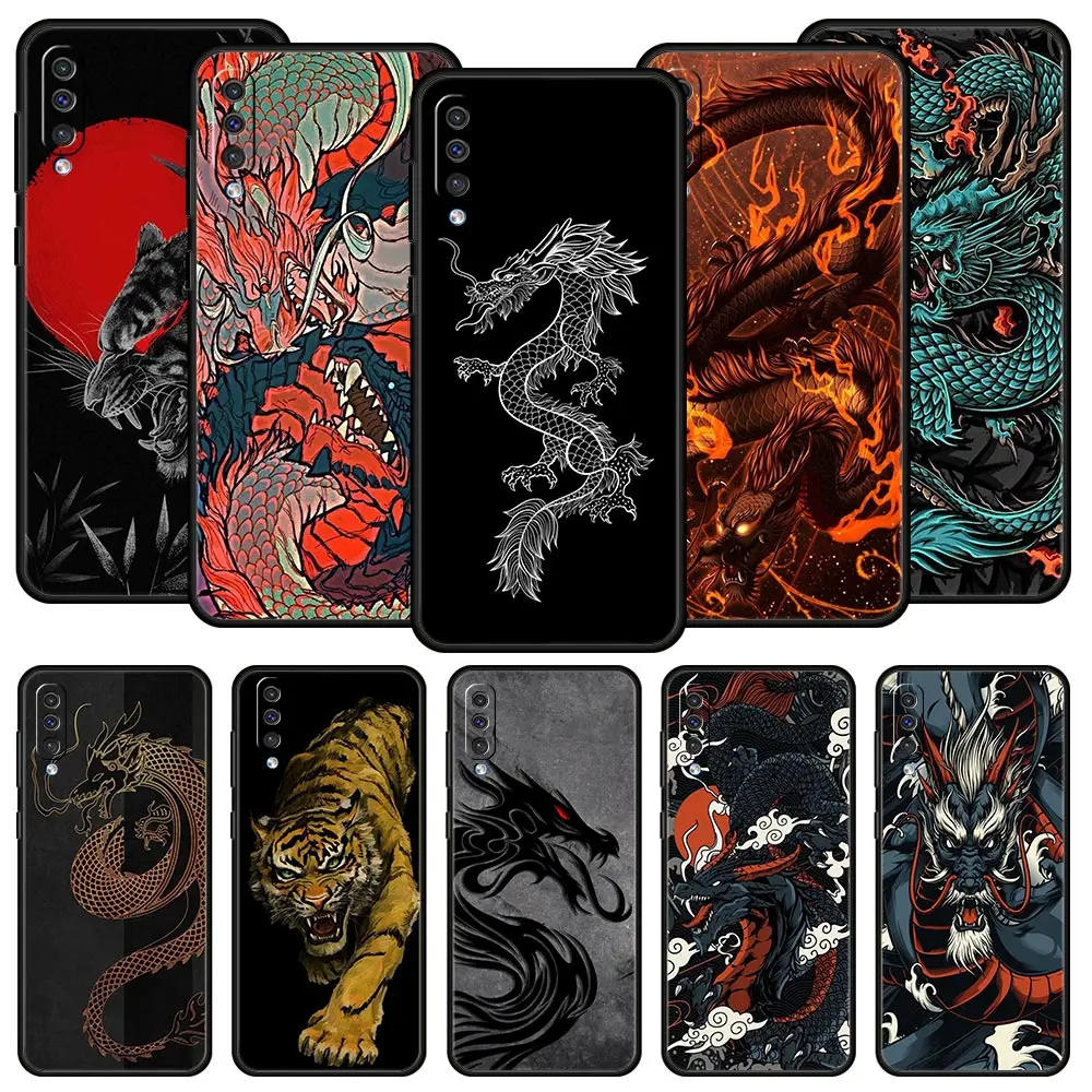 Dragon Tiger Silicone Phone Case Cover