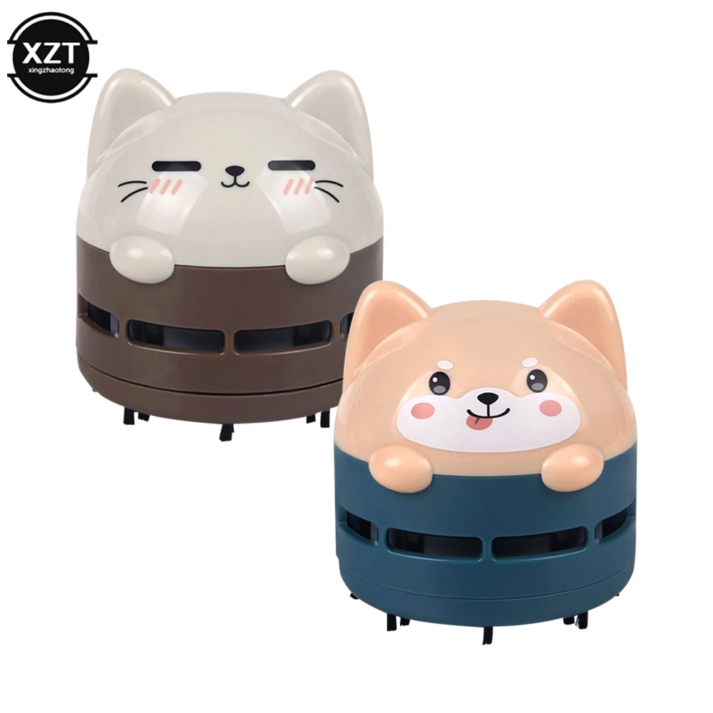 Mini Cartoon Animal Pattern Rechargeable Wireless Vacuum Cleaner Car Keyboard Vacuum Cleaner Handheld Usb Desktop Vacuum Cleaner 4