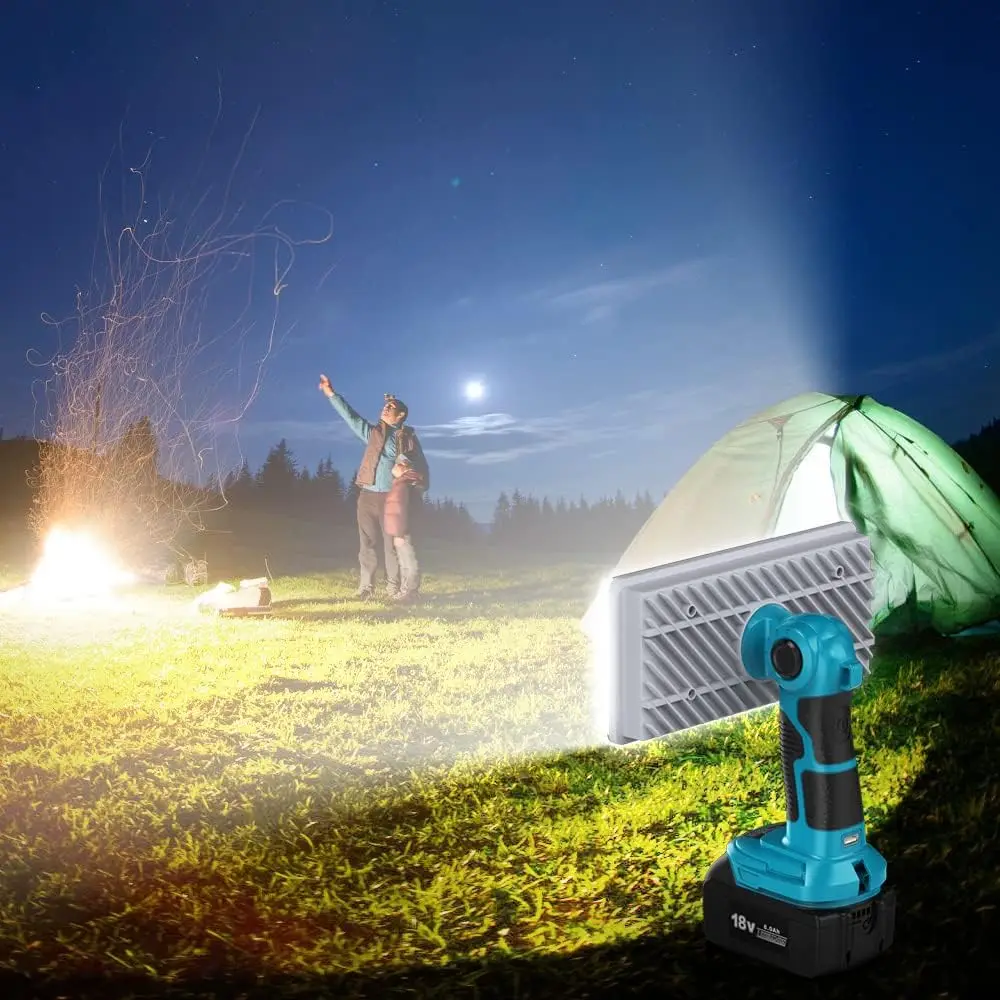 LED Flashlight Outdoor Cordless Work Light Spotlight for Makita 14.4V 18V BL1430