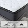 Full Mattress, Hybrid Mattress High Density Foam Individually Wrapped Pocket Coils Mattresses,Motion Isolation Medium Firm Full 6