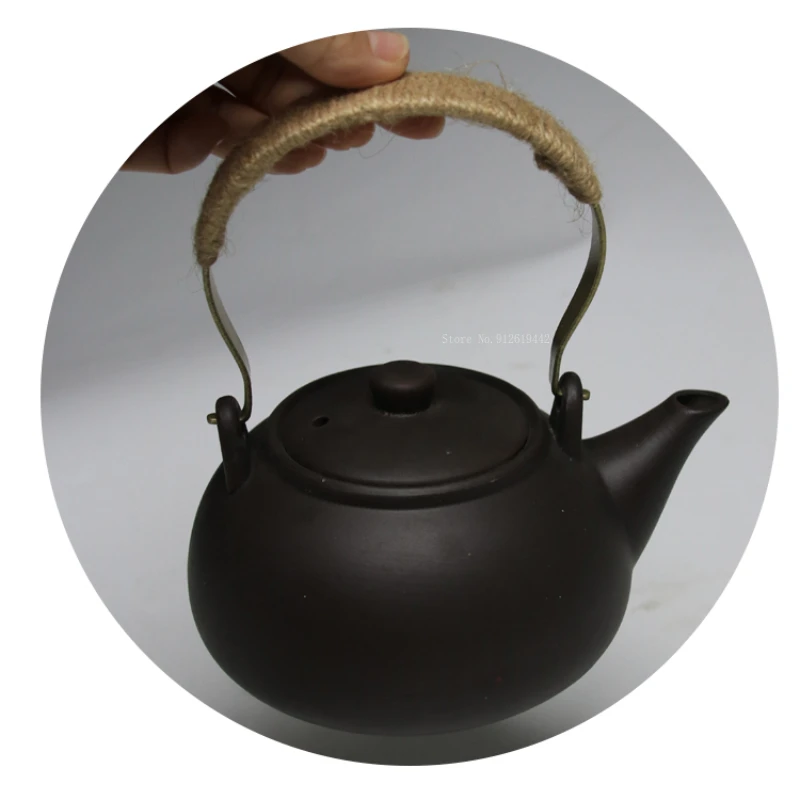 Copper Woven Series Ceramic Purple Clay Teapot Handle DIY Pottery Purple Clay Pot Accessories Anti-scald Twine Hemp Rope Handle