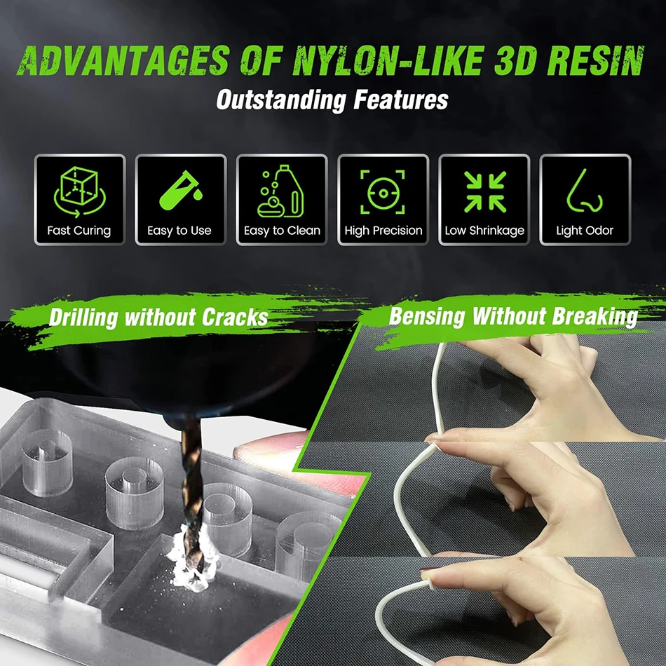 5KG 395-405nm UV Curing Photopolymer Rapid Resin for LCD/DLP/SLA 3D Printer