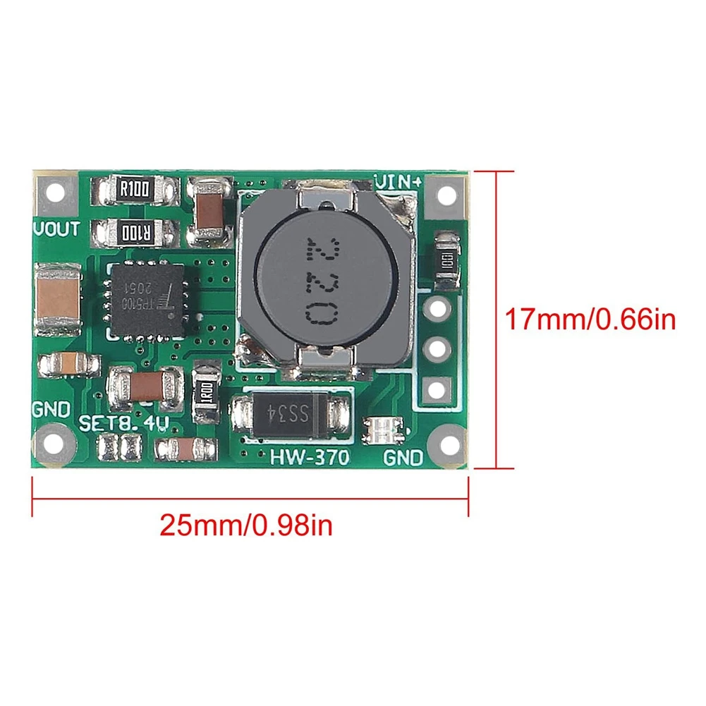 Lithium Battery Charger Module 6Pcs TP5100 Charging Management Power Supply Module Board 4.2V 8.4V 2A Single Double Lithium Battery Charger Module