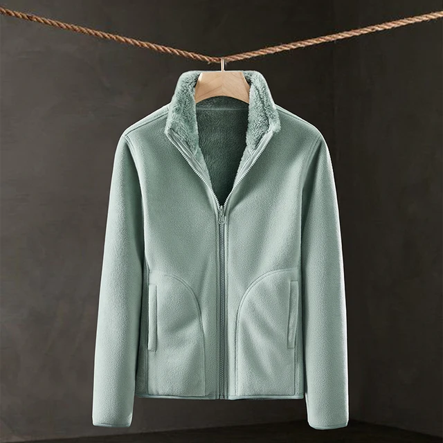 New Fleece Women's Winter Coat: Double-Sided Warmth