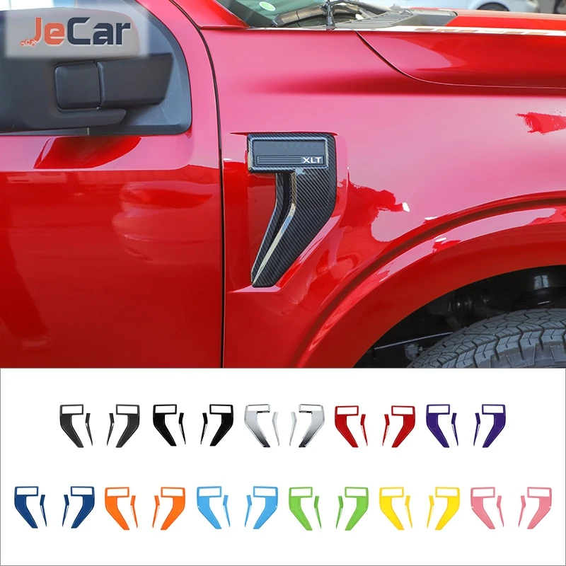 Jecar ABS Car Side Fender Emblem Badge Cover Trim for Ford F150 2021
