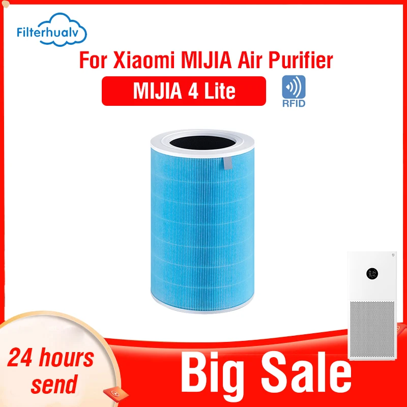 

Фильтр Hepa PM2.5 Xiaomi 4 Lite, фильтр с активированным углем 4 Lite, для очистителя воздуха Xiaomi 4 Lite, Xiaomi H13 4 Lite