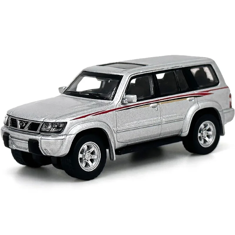 1:64 Scale Nissan Patrol 1998 Y61 Static Car Model 1/64 Metal Diecast Miniature Vehicle Models Toy Men Collection Birthday Gift 4