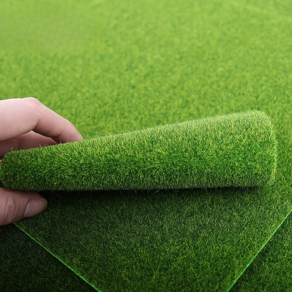 Realistic Artificial Grass Roll-UV Resistant Synthetic Turf for Garden/Balcony/Pets, Easy to Clean Indoor Outdoor Lawn Decor