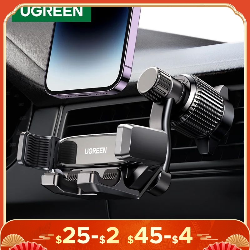 UGREEN Car Phone Holder Gravity Car Phone Stand For iPhone 15 14 13 Pro Max Xiaomi Samsung 360Â°Rotation Air Vent Phone Holder in