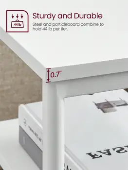 VASAGLE Side Table, Small End Table, Tall Nightstand For Living Room, Bedroom, Office, Bathroom 6