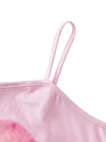 Robe d'été fine 1 pièce pour filles, sans manches, col carré, imprimé floral, simple et élégante, confortable, pour les filles plus âgées, robe droite élégante et douce pour filles, robe à bretelles ajustée et polyvalente pour les jeunes filles, pour les âges 8-9-10-11-12, adaptée pour l'extérieur, décontractée, les fêtes, les cadeaux de vacances 3