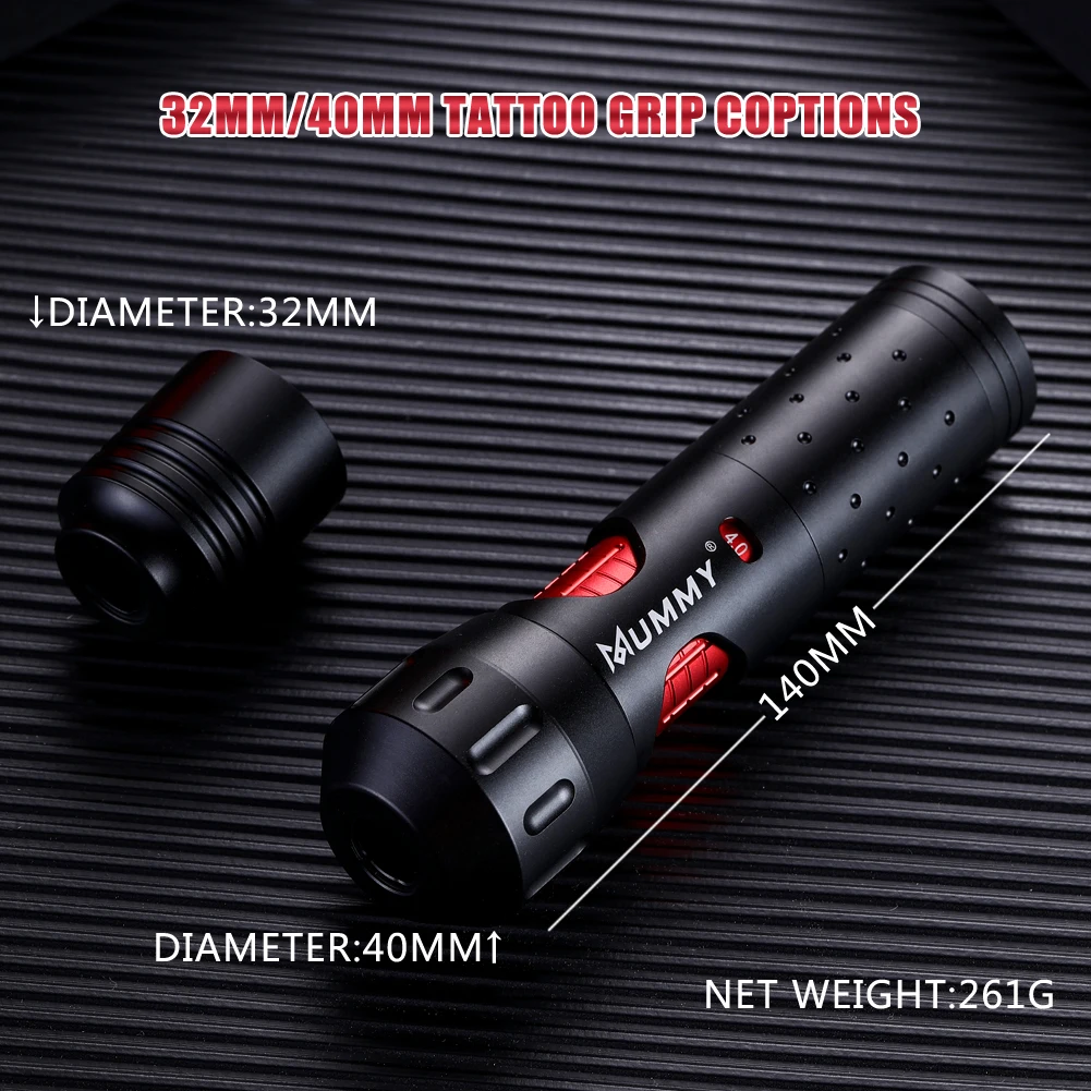 Mummy Pharaoh Wireless Tattoo Machine Adjustable Stroke Length Swiss Motor Tattoo Pen