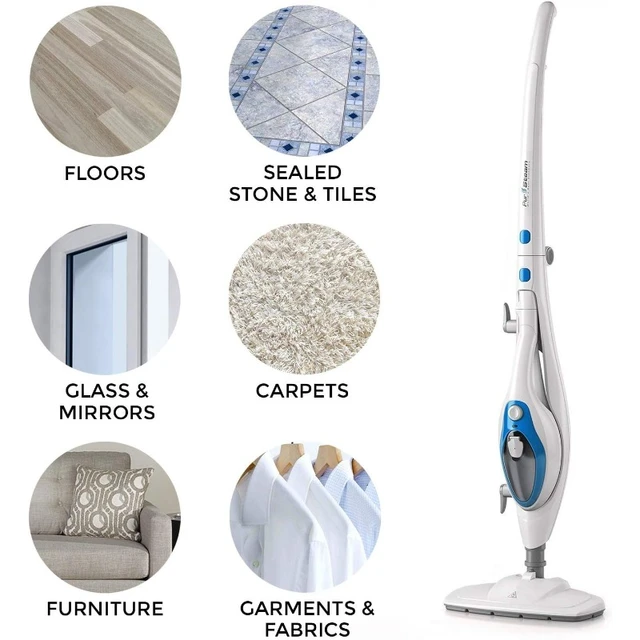 Electric Steam Mop Steam Cleaner for Tile and Hardwood 8 in 1 Floor Steamer  for Carpet Floor with Convenient Detachable Handle - AliExpress