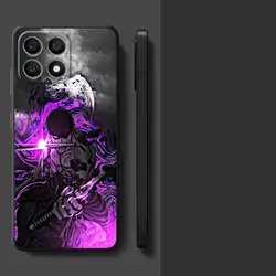 Black Soft Phone Cover - One Piece Cool Design for Honor 8X (Mix01)