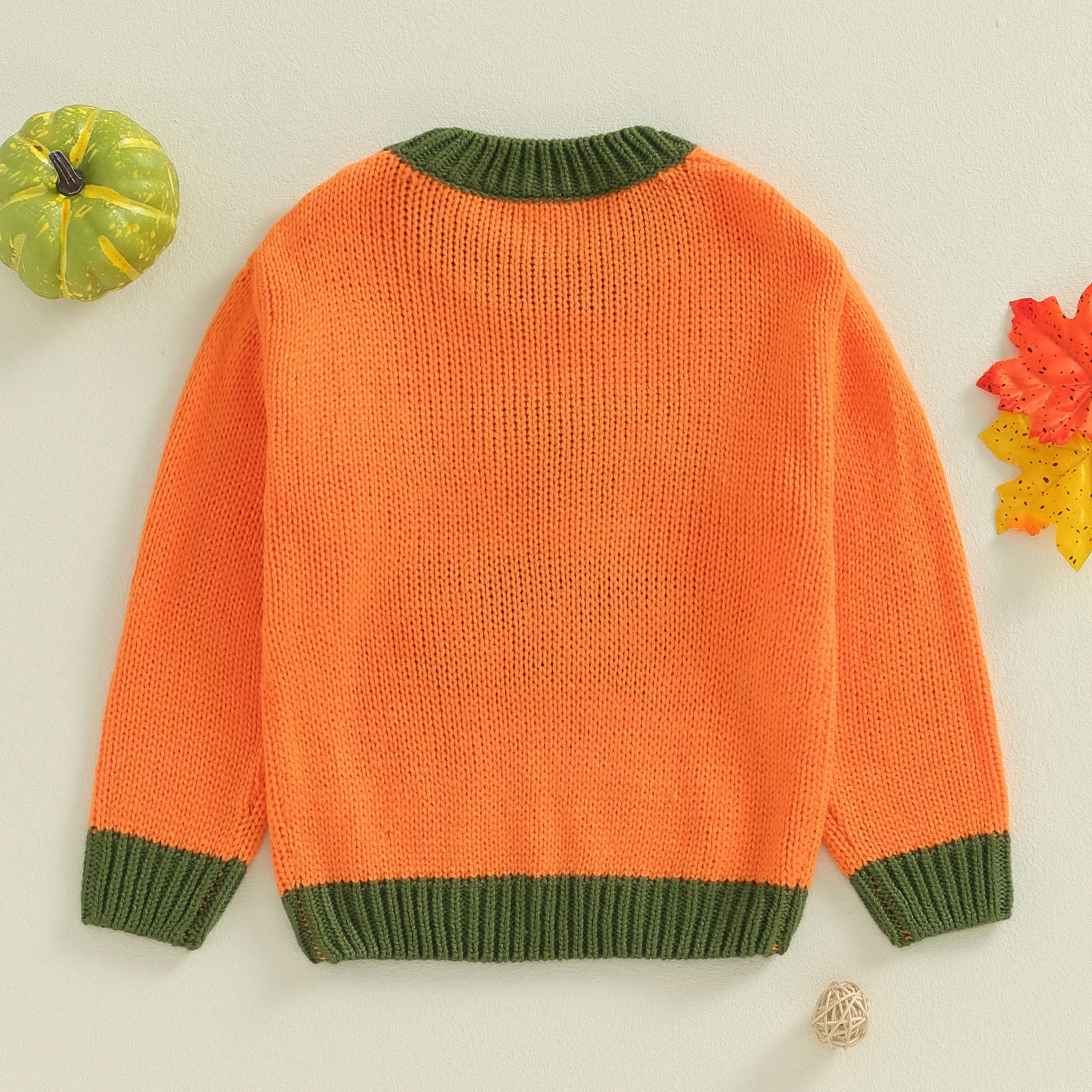  소녀 소년 할로윈 니트 스웨터, 겨울 가을 긴 소매 어린이 점퍼, 귀여운 호박 프린트, 어린이 풀오버 니트웨어