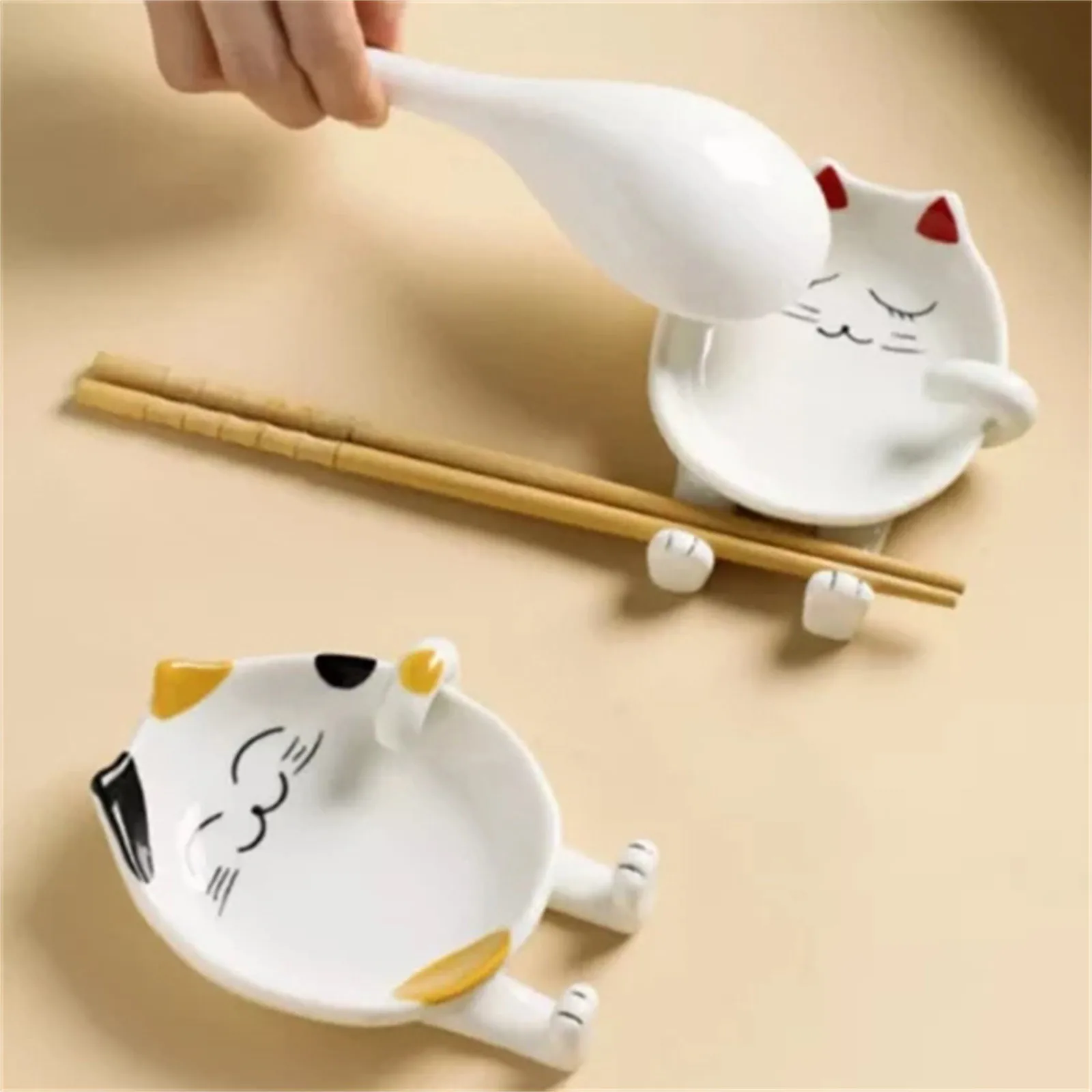 1pc Spoon Rest For Stove Top, Stove Spoon Holder Ceramic For Countertop,  Funny Spoon Me White Spoon Rest For Kitchen Counter