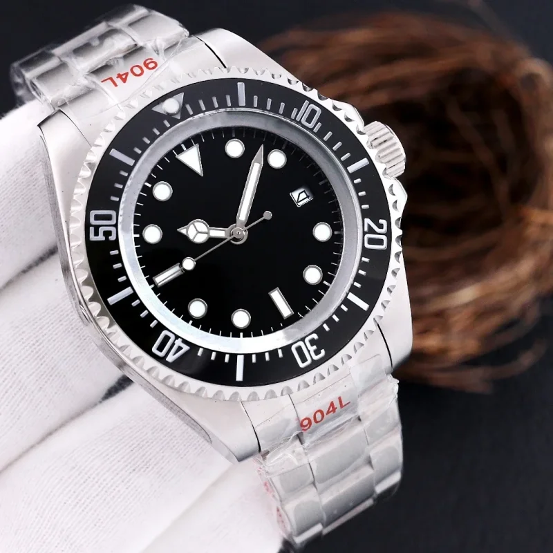 

Classic New Men Ceramic Bezel Stainless Steel Automatic Mechanical Black Blue Green Casual Watch AAA+ 44mm
