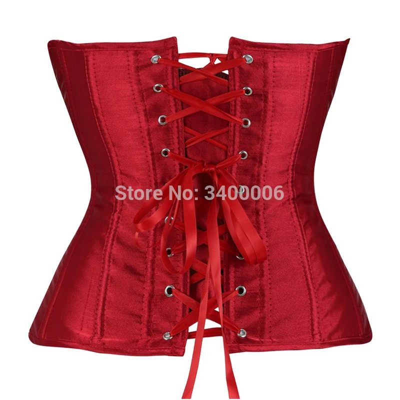 Corset Bustier Top Women Corsets Bustiers Overbust Tops Satin Sexy Costume Corselet Brocade Vintage Bridal Korsett Plus Size
