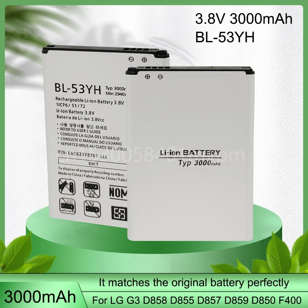 Bl-53Yh 2940Mah Batteria Del Telefono Per Lg Optimus G3 D850 D851 D855 Ls990 D830 Vs985 F400 Batterie Di Ricambio