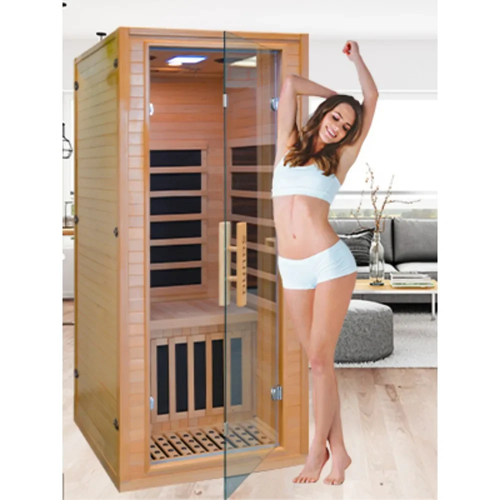 Sauna, Low EMF Infrared Home Sauna, Personal Outdoor Indoor Heaters Saunas Wood Tiny Dry Barrel Snfared At Home Sauna Room 6