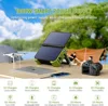 Portable Power Station 1000W with Built-in Solar Panel, 614WH/192000mAh LiFePO4 Battery Pack, Solar Generator with AC/DC 5