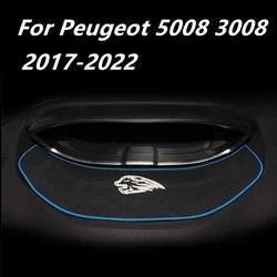 For Peugeot 3008 5008 2017-2021 2022 Car Dashboard Meter Anti-dirty pad Non-slip Mat Storage Pad Decoration Internal Accessories