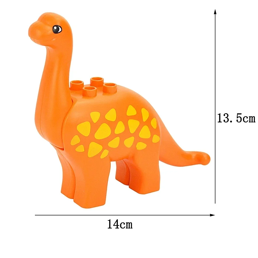 thumbnail image 1 of Bloques de construcción de animales de gran tamaño, accesorios de granja, perro, tigre, oso, conejos, león, cerdo, dinosaurio, modelo de zoológico, juguete grande compatible con Duploes, 1 of 5